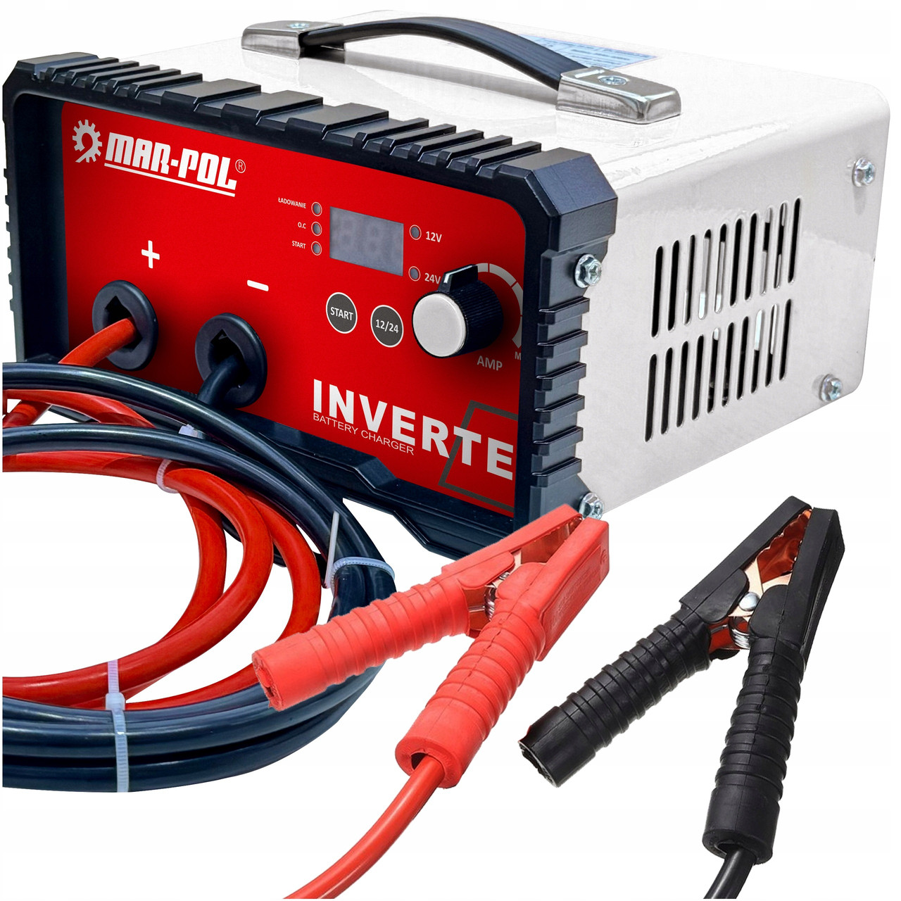 Пускозарядний пристрій MAR-POL M89380 (200A, 30A, 12/24V, Польща), фото 1