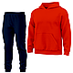 Теплий дитячий спортивний костюм однотонний Червоний, 4-16 років, фото 2