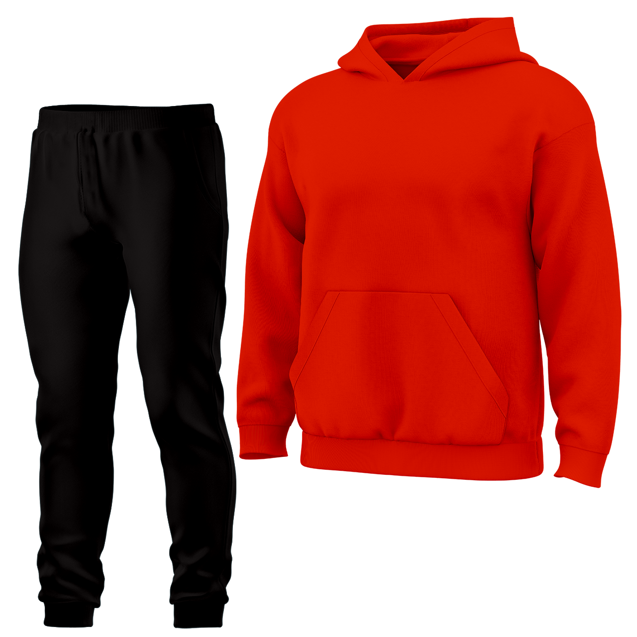 Теплий дитячий спортивний костюм однотонний Червоний, 4-16 років, фото 1