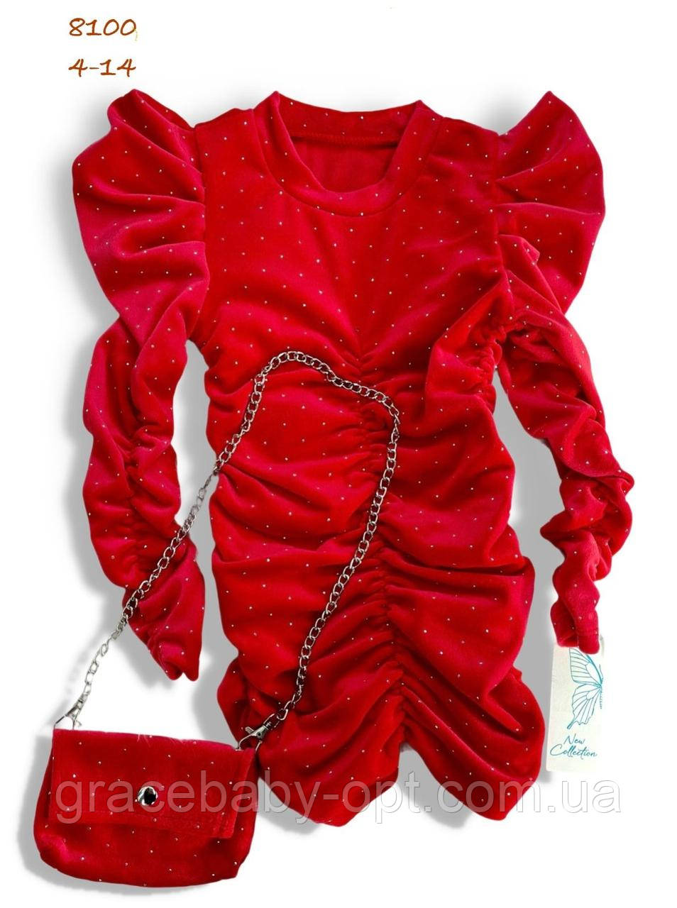 Сукня для дівчат оптом, 4-14 років,  № 8100, фото 1