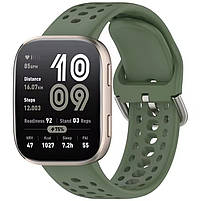 Комплект ремінців для годинника Amazfit Bip 6 22 мм сірий + хакі, фото 3