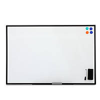 Дошка магнітна під маркер 90х120 см. в чорній рамці Flip