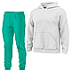Теплий дитячий спортивний костюм однотонний Білий, 4-16 років, фото 5