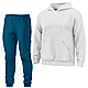Теплий дитячий спортивний костюм однотонний Білий, 4-16 років, фото 3