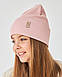 Шапка двошарова з відворотом для дівчаток, фото 4