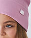 Шапка двошарова з відворотом для дівчаток, фото 3