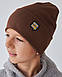Шапка двошарова з відворотом для хлопчиків, фото 3