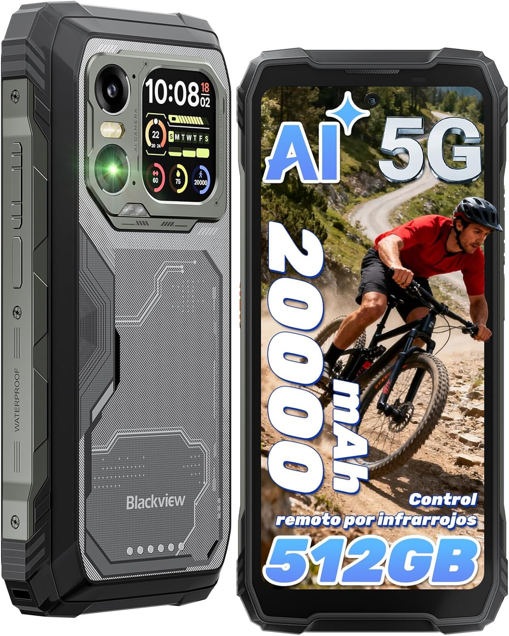 Смартфон Blackview XPLORE 1 Black 16/512Gb 20000mAh 5G AI GPT Android 15 GLOBAL, фото 1