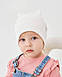 Шапка двошарова з вушками для дівчаток арт. 3437, фото 4
