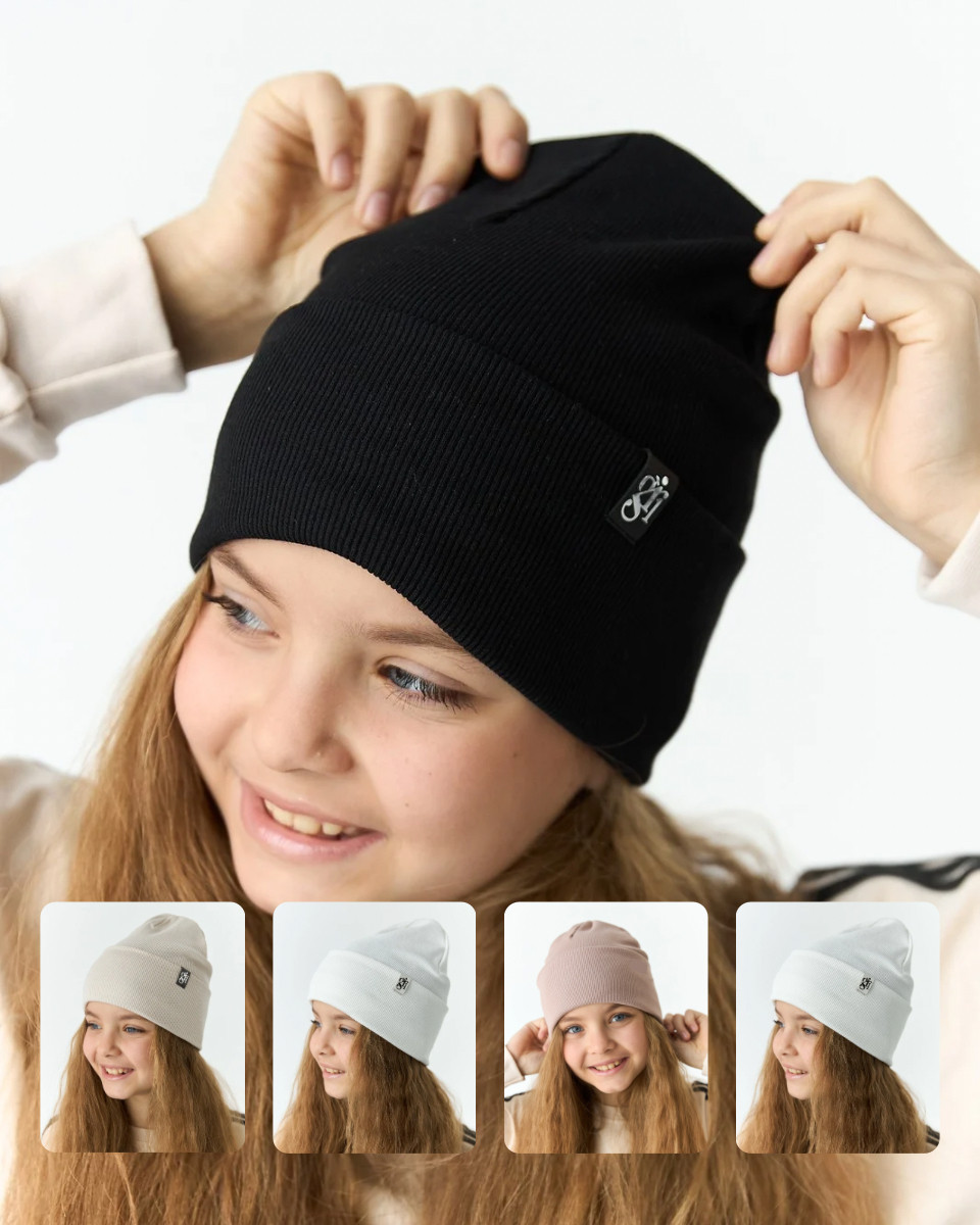 Шапка для дівчинки на весну-осінь оптом - Артикул 3669, фото 1