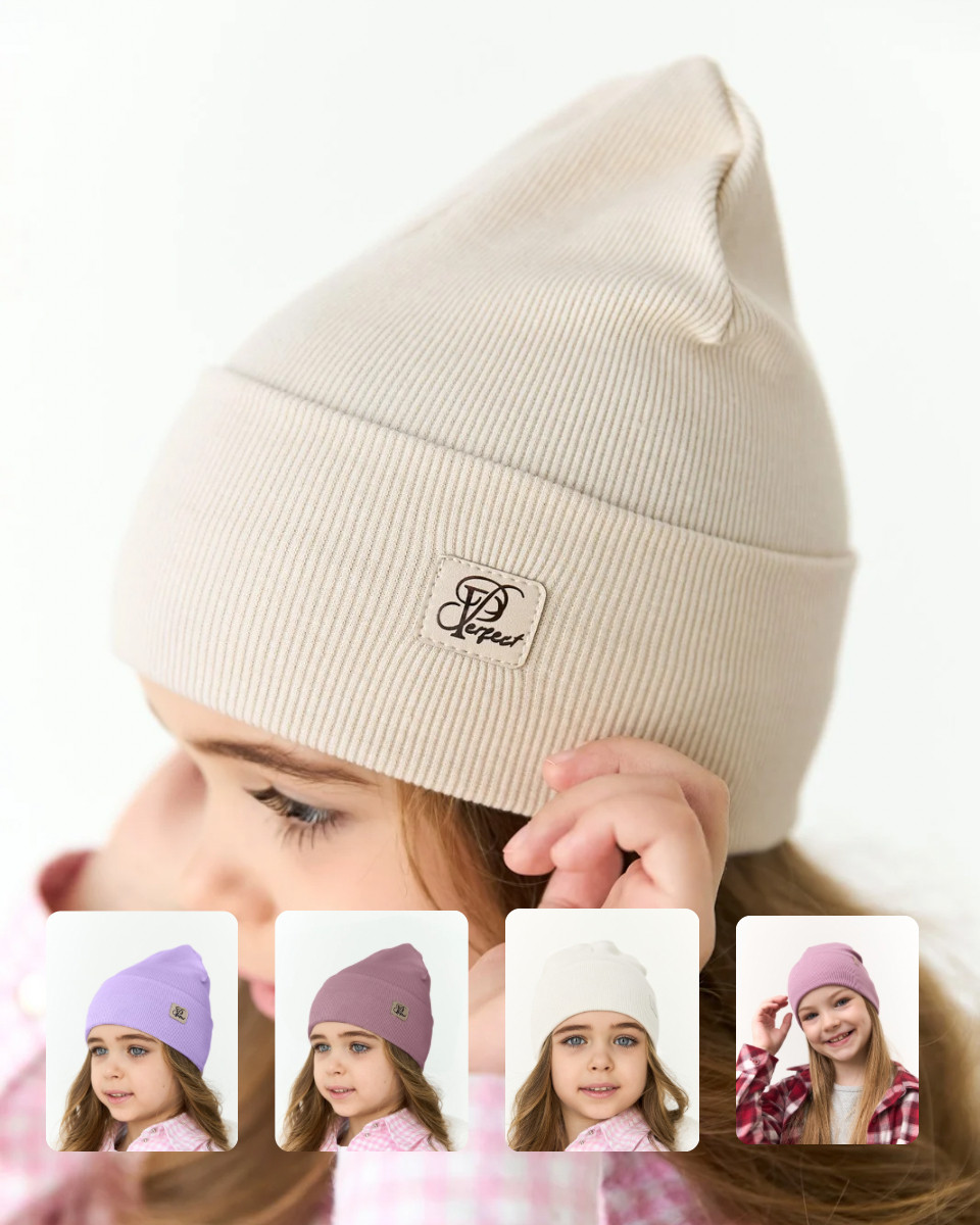Шапка для дівчинки на весну-осінь оптом - Артикул 3672, фото 1