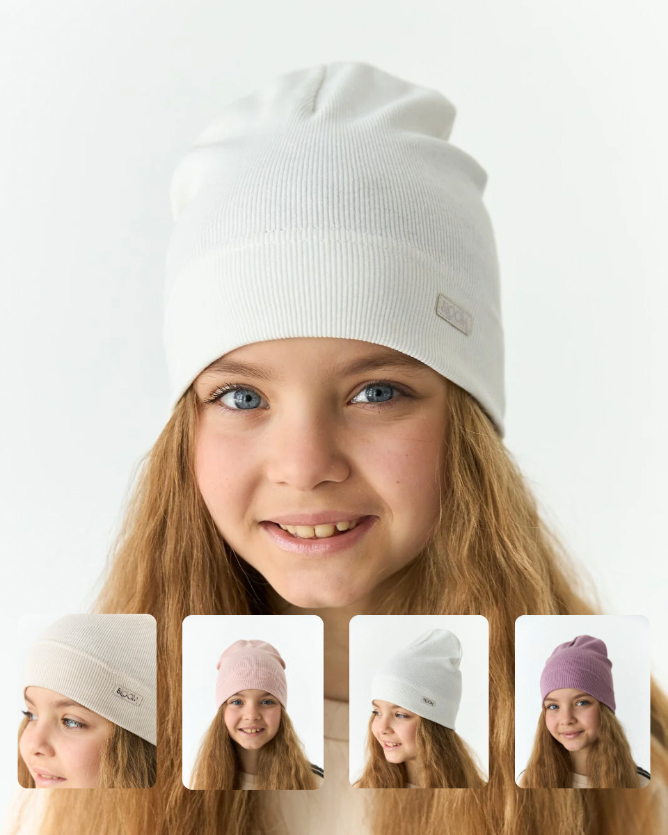 Шапка для дівчинки на весну-осінь оптом - Артикул 3674, фото 1