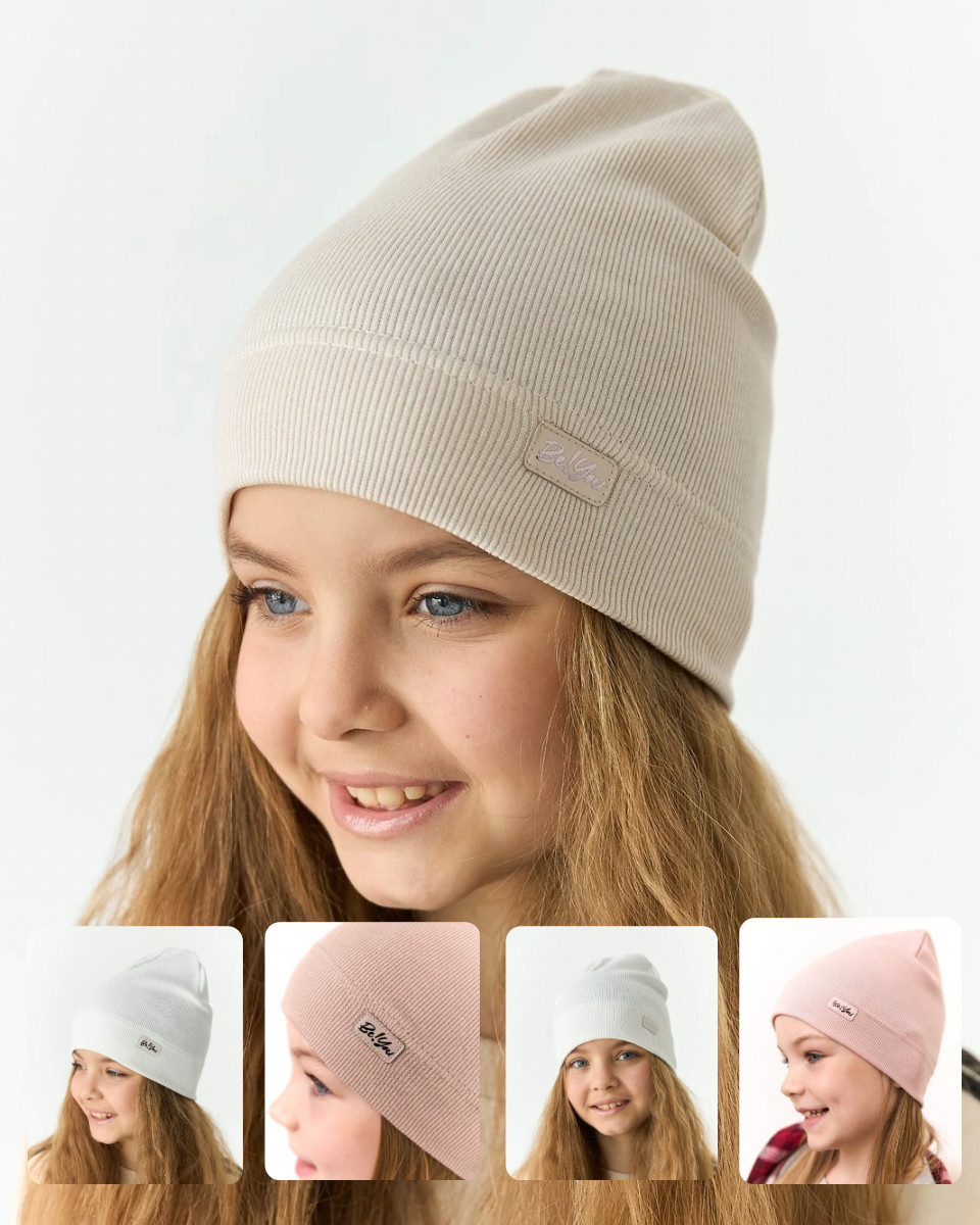 Шапка для дівчинки на весну-осінь оптом - Артикул 3675, фото 1