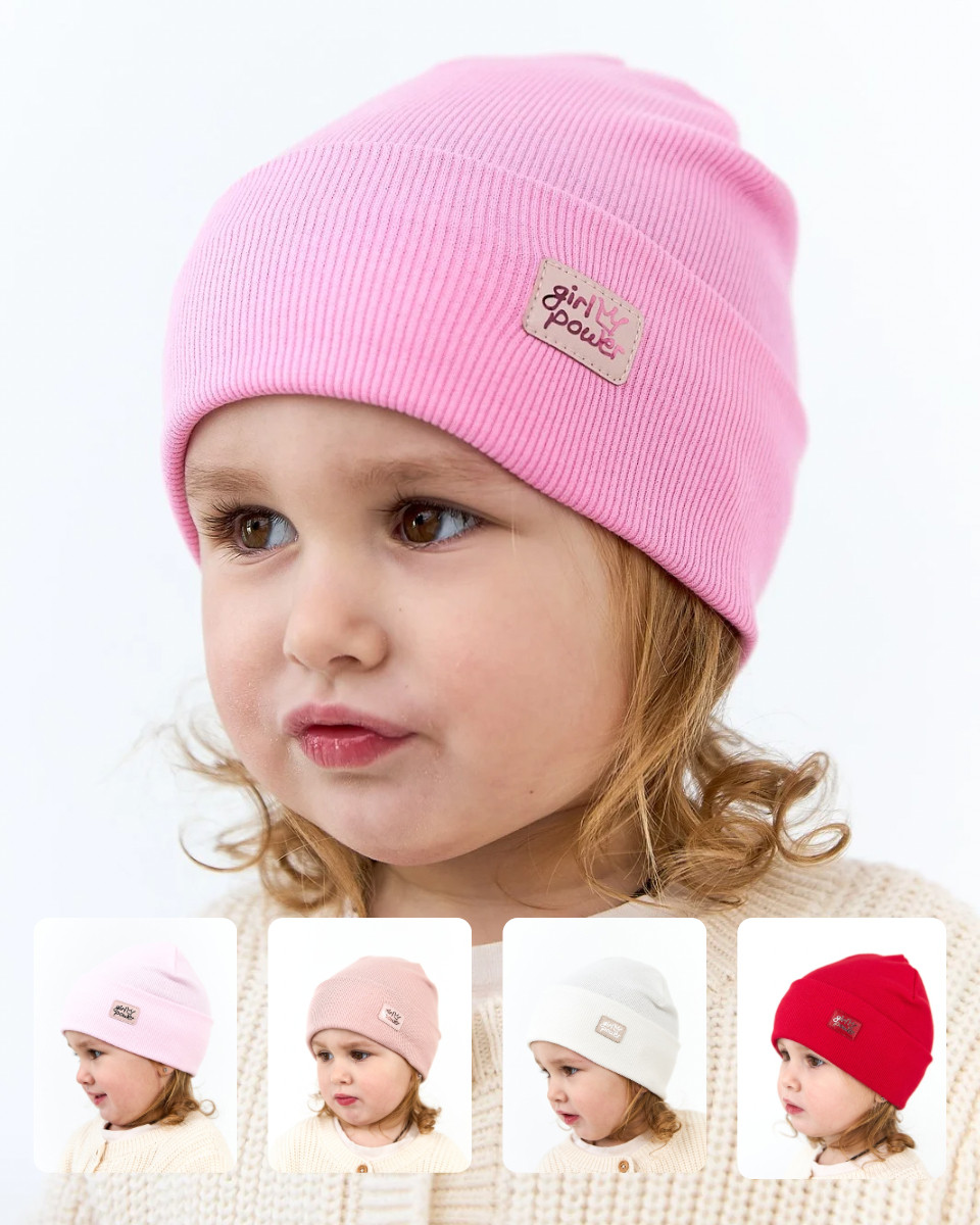 Шапка для дівчинки на весну-осінь оптом - Артикул 3699, фото 1