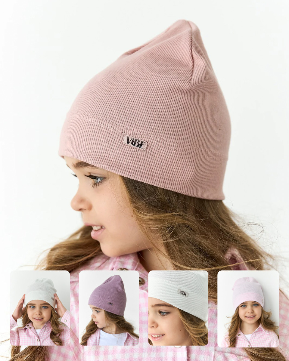 Шапка для дівчинки на весну-осінь оптом - Артикул 3700, фото 1