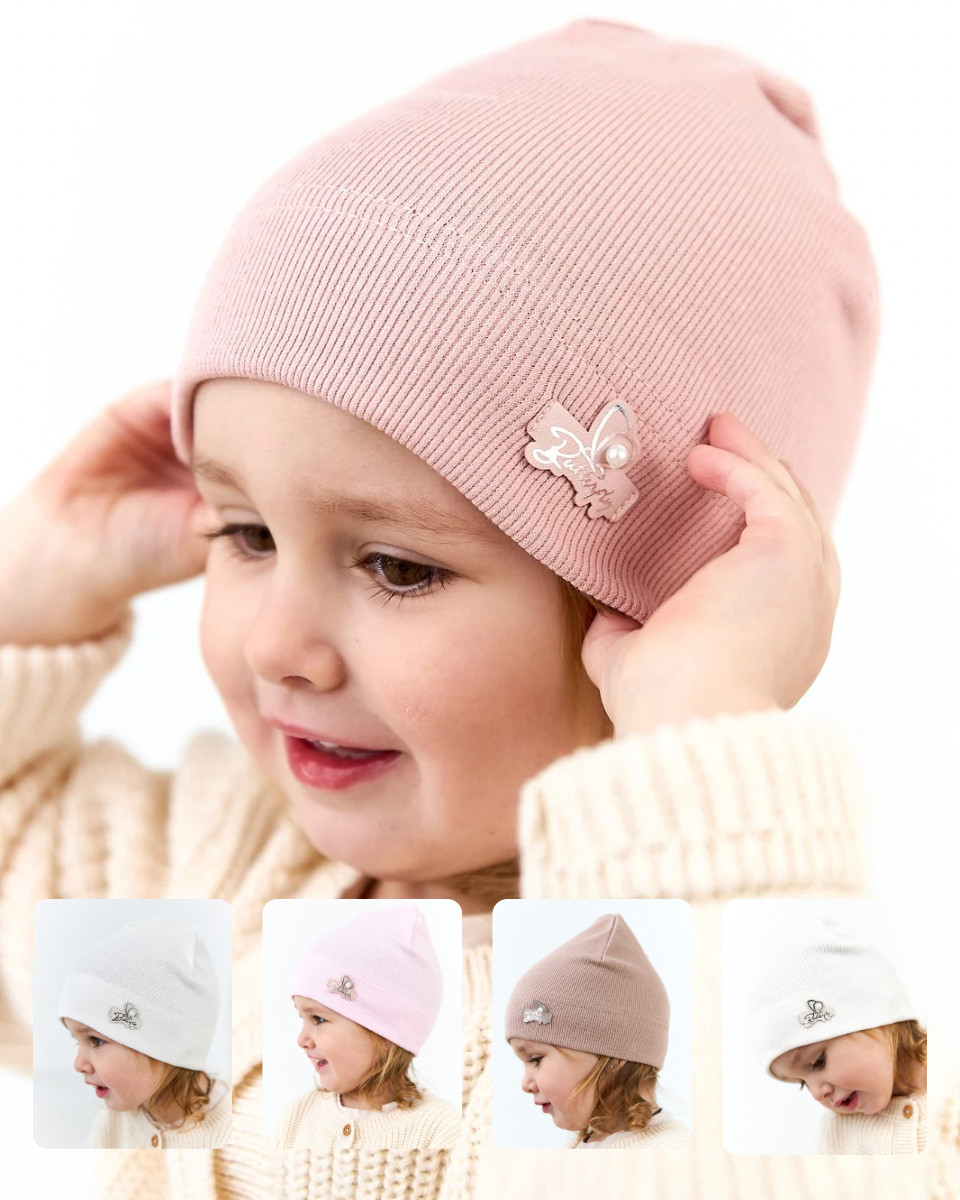 Шапка для дівчинки на весну-осінь оптом - Артикул 3705, фото 1