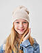 Шапка одношарова для дівчаток, фото 6