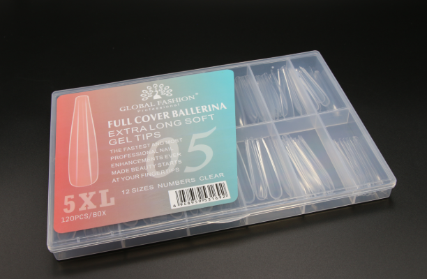 Гелеві типси для нарощування 5XL екстрадовгі,балерина 120 шт., фото 1