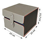 Коробка-шкатулка подарункова з екошкіри для годинника, аксесуарів, фото 3