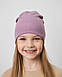 Шапка одношарова для дівчаток, фото 2