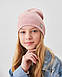Шапка одношарова для дівчаток, фото 4