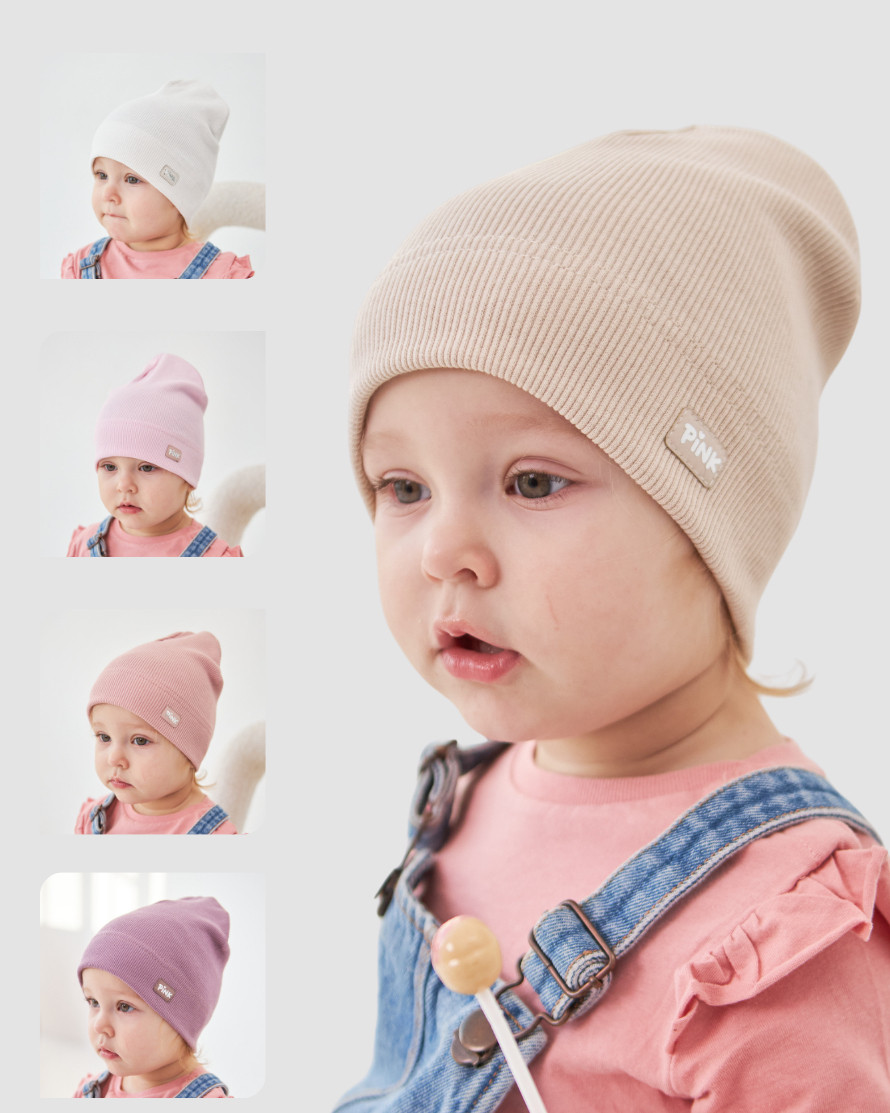 Шапка одношарова для дівчаток арт. 3452, фото 1