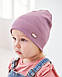 Шапка одношарова для дівчаток арт. 3452, фото 6