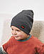 Шапка одношарова для хлопчиків арт. 3459, фото 5