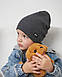 Шапка одношарова для хлопчиків арт. 3462, фото 6