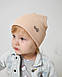 Шапка одношарова з відворотом для дівчаток арт. 3414, фото 6