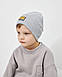 Шапка одношарова з відворотом для хлопчиків арт. 3409, фото 2