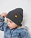 Шапка одношарова з відворотом для хлопчиків арт. 3410, фото 5