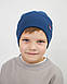 Шапка одношарова з відворотом для хлопчиків арт. 3423, фото 2