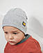Шапка одношарова з відворотом для хлопчиків арт. 3446, фото 4