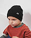 Шапка одношарова з відворотом для хлопчиків арт. 3446, фото 6