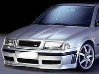 Спідниця передня RS на Skoda Octavia Tour 2000-2006 Накладка на передній бампер Шкода Октавія Тур