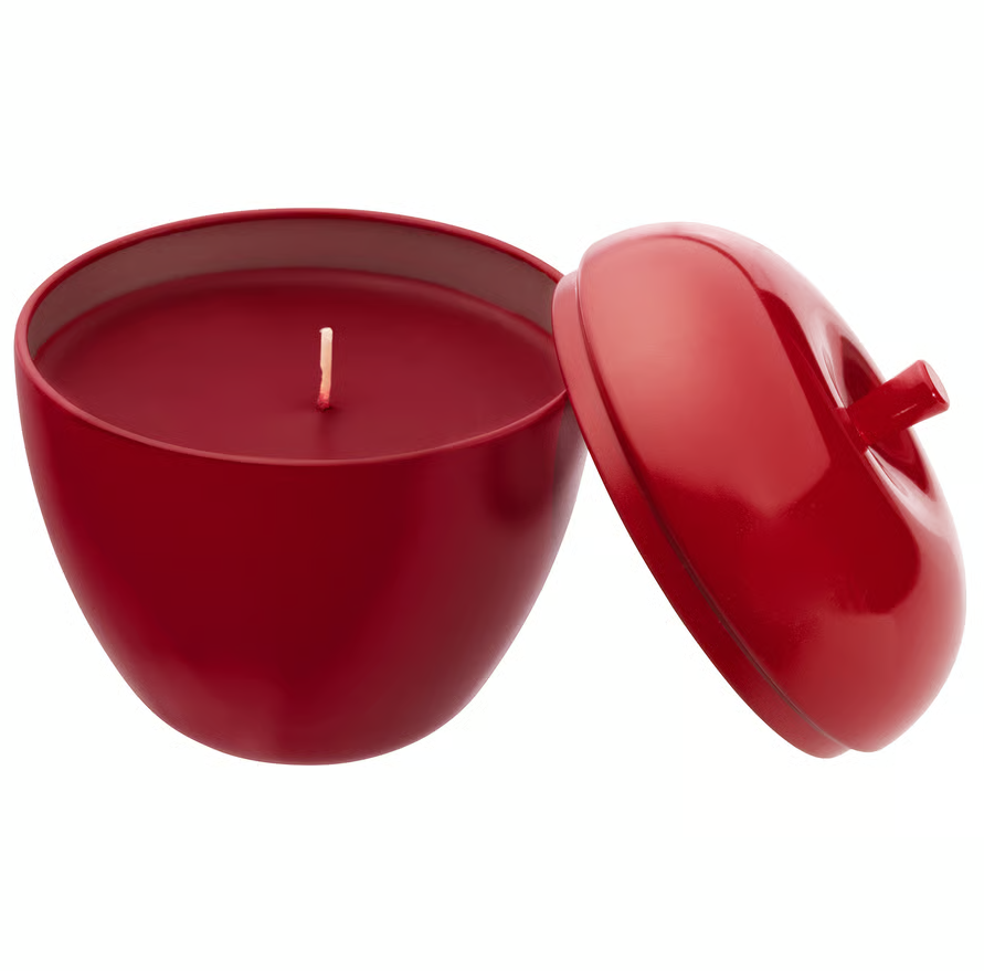 Свічка ароматична у формі яблука VINTERFINT, аромат яблуко з корицею IKEA 505.999.11, фото 1