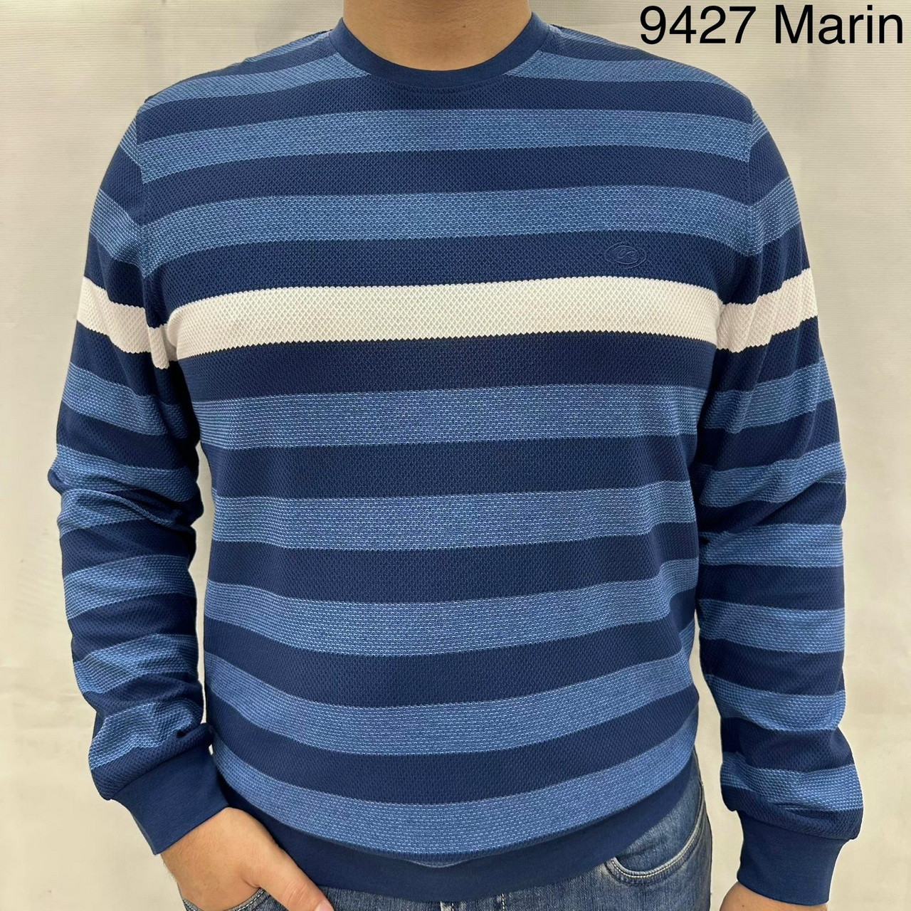 Реглан чоловічий Caporicco 9427 BTL MARIN 70% бавовна 20% віскоза 10% акрил 2XL(Р), фото 1