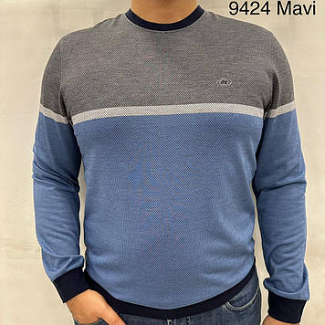 Реглан чоловічий Caporicco 9424 BTL MAVI 70% бавовна 20% віскоза 10% еластан 2XL(Р)