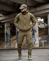 Тактичний костюм oblivion softshell олива на флісі, військовий костюм софтшел армійська форма не промокає ссу