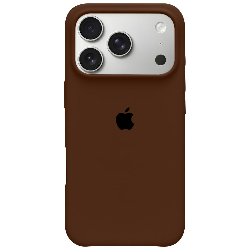 Чохол Silicone Full Cover для Apple iPhone 17 Pro Dark Brown, фото 1