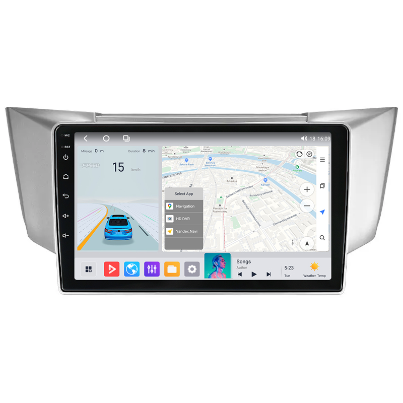 Штатна магнітола Mekede MN Toyota Harrier 2 (2003-2013) IPS, фото 1