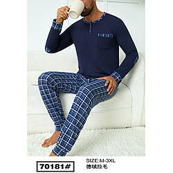 Чоловіча байкова піжама Розміри: M,L,XL,2XL,3XL (49423)