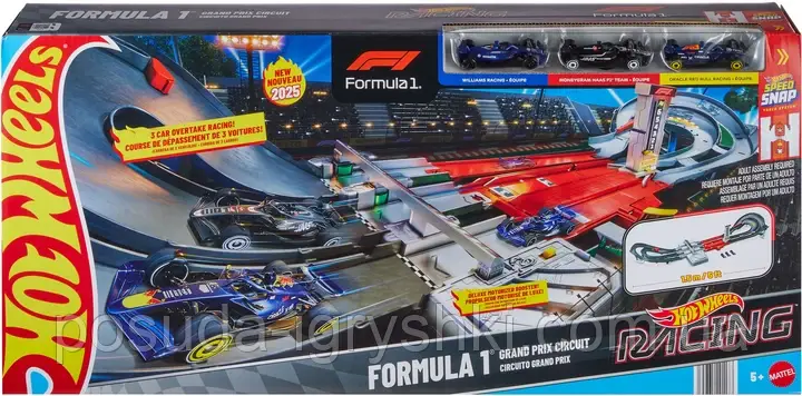 Набір "Траса Гран-прі Формули 1®" Hot Wheels JDY16, оригінал., фото 1