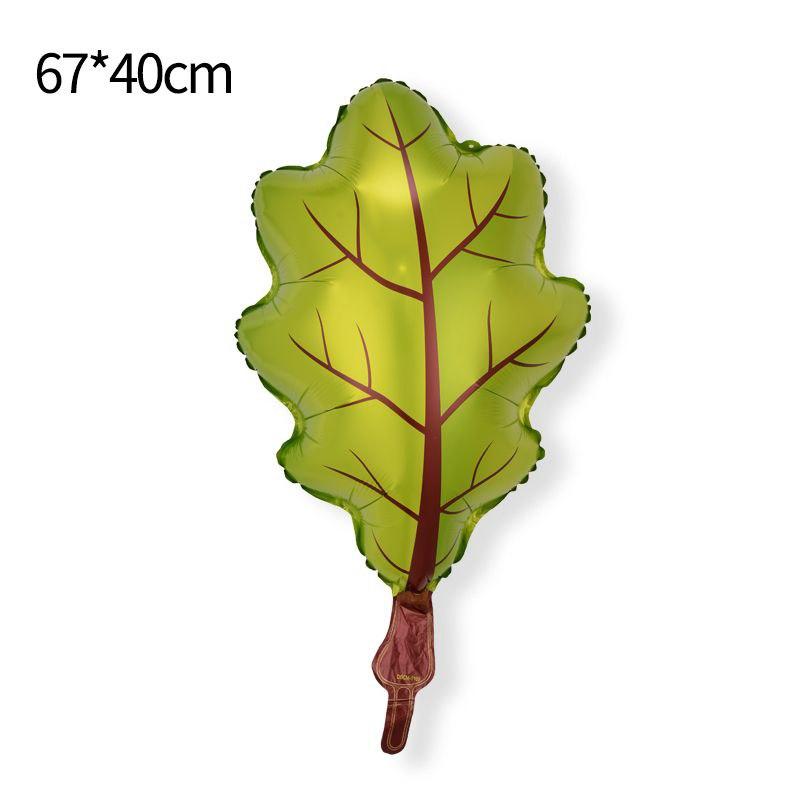 China 20" Дубовий лист зелений. Куля фольгована фігура, фото 1