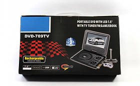 Портативний DVD плеєр 789 акумулятор, TV тюнер USB