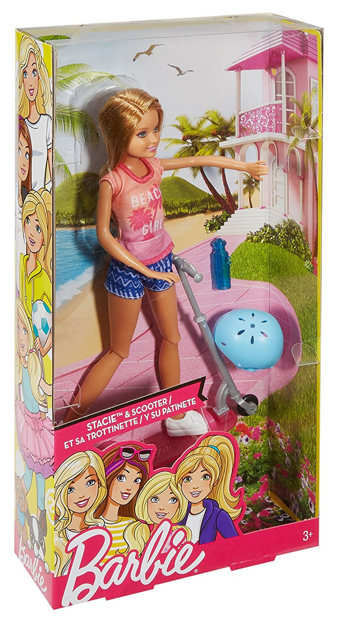 Barbie stacie doll & scooter deals
