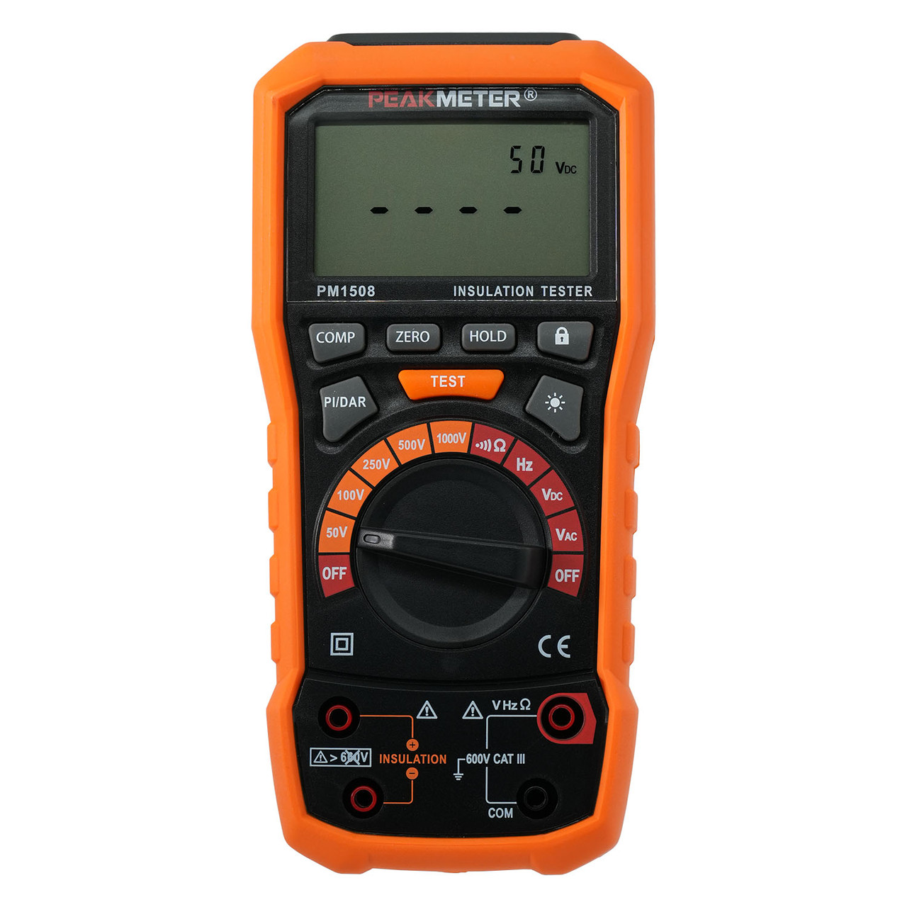 Мегаометр (0-100 ГΩ) (тестер опору ізоляції) PROTESTER PM1508, фото 1