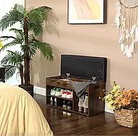 Тумба для взуття Leobert Gerbor з м'яким сидінням в стилі Loft