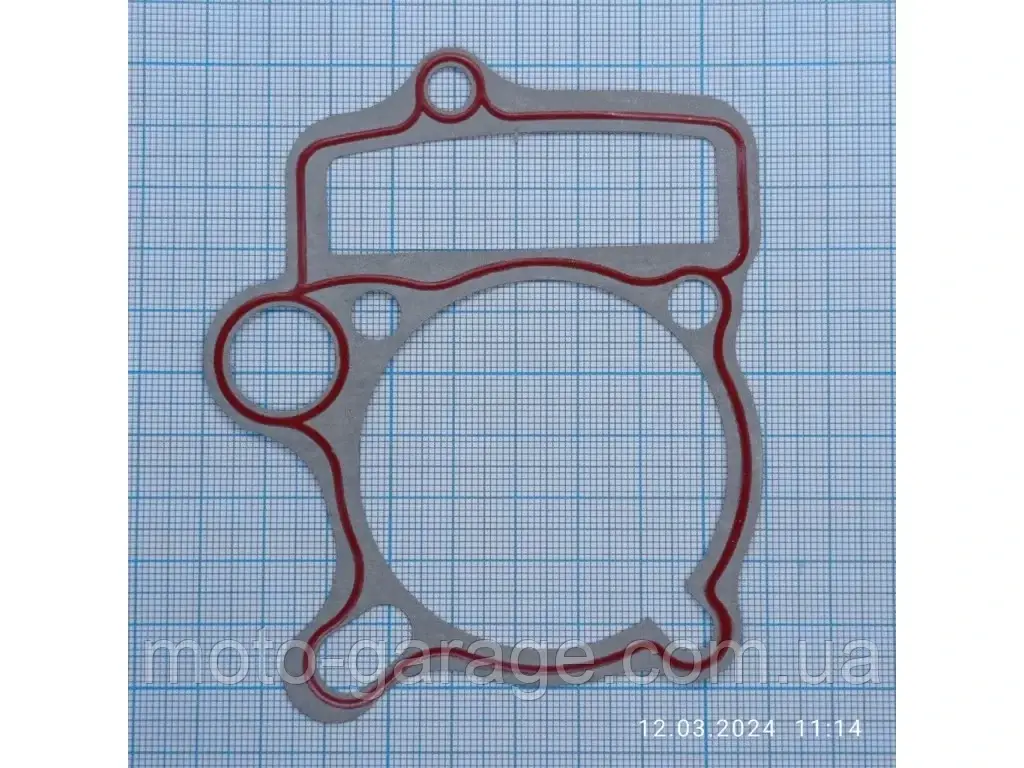 Прокладка цилиндра ПитБайк, PitBike, 1P52FMH,1P52FMI,1P53FMI,1P54FMI, 1P53FMH,GEON X-Ride 125,Kovi 125,Kayo, фото 1